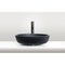 Castello Usa Yale 17-inch Bathroom Vessel Sink - Matte Black with Vertical Stripes CB-VC-3-MBV-17 - alternate 9